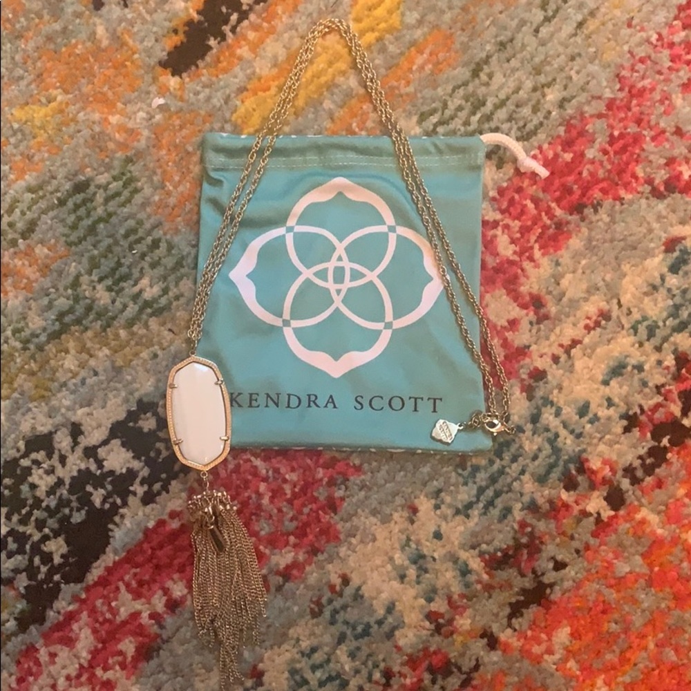 Kendra Scott white Rayne necklace